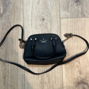 kate spade mini black purse